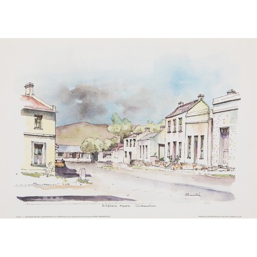 44 - A PORTFOLIO OF FOUR REPRODUCTIONS BY SIDNEY ABRAMOWITCH, 'GRAHAMSTOWN'