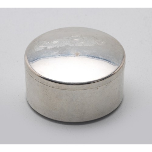 44 - A PEWTER TRINKET BOX, EDWIN BLYDE