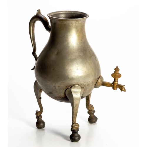 56 - A PEWTER TEA URN