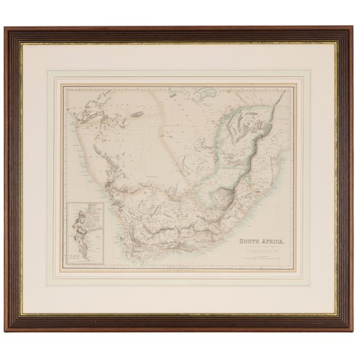 1 - A MAP OF SOUTH AFRICA, CIRCA 1880-1890