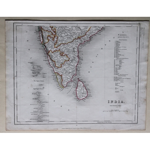 8458 - 3 maps of India Joshua Archer 1840.

The wood engraved maps are entitled Assam, India (Northern Part... 