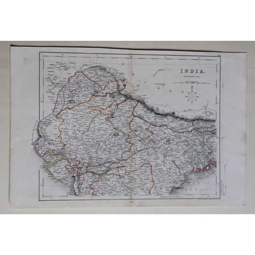 8458 - 3 maps of India Joshua Archer 1840.

The wood engraved maps are entitled Assam, India (Northern Part... 