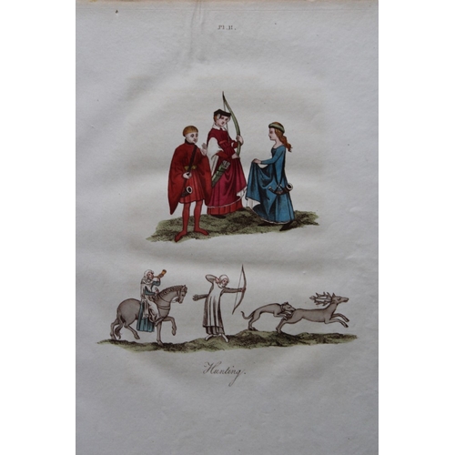 8467 - Joseph Strutt - 3 prints of Hunting & Hawking 1801.

These beautifully hand-coloured engraved plates... 