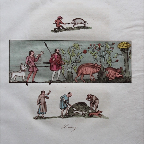 8467 - Joseph Strutt - 3 prints of Hunting & Hawking 1801.

These beautifully hand-coloured engraved plates... 