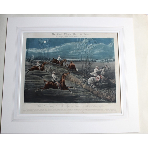 8477 - Henry Alken - First steeplechase Plate II 1839.

This print of The large field near Biles's Corner i... 