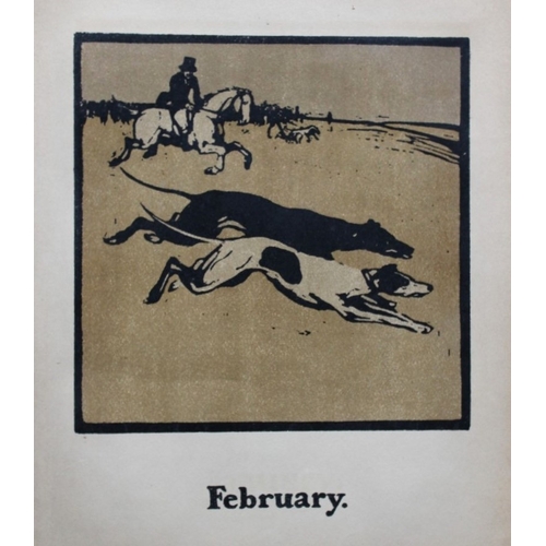 8481 - William Nicholson - February Coursing 1898.

This print is for the month of February showing the spo... 