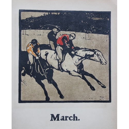 8482 - William Nicholson - March Racing 1898.

This print is for the month of March showing the sport of Ra... 