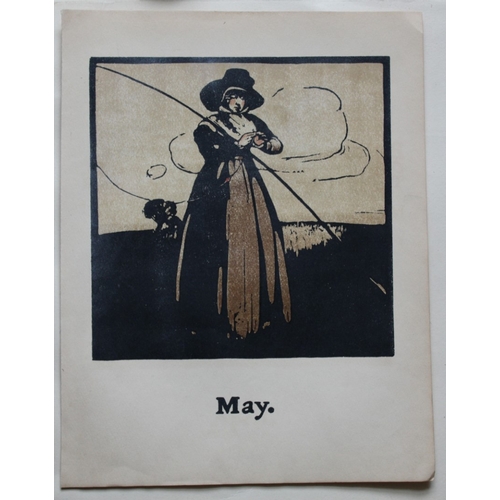 8484 - William Nicholson - May Fishing 1898.

This print is for the month of May showing the sport of Fishi... 