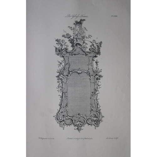 8527 - Thomas Chippendale - 3 engravings of Pierglass Frames 1762.

These copperplate engravings are from t... 