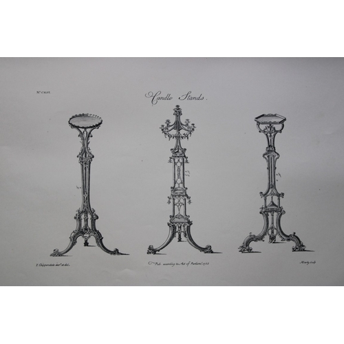 8528 - Thomas Chippendale - 3 engravings of Candle Stands 1762.

These copperplate engravings are from the ... 