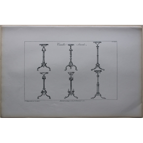 8528 - Thomas Chippendale - 3 engravings of Candle Stands 1762.

These copperplate engravings are from the ... 