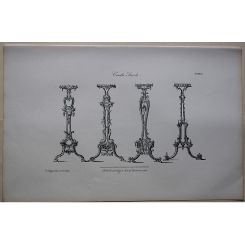 8528 - Thomas Chippendale - 3 engravings of Candle Stands 1762.

These copperplate engravings are from the ... 