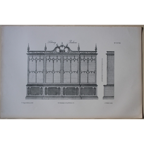 8534 - Thomas Chippendale - 3 engravings of Bookcases 1762.

These copperplate engravings are from the thir... 