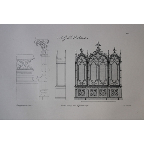 8534 - Thomas Chippendale - 3 engravings of Bookcases 1762.

These copperplate engravings are from the thir... 