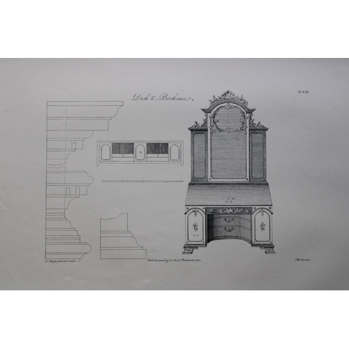 8536 - Thomas Chippendale - 3 engravings of Desks & Bookcases 1762.

These copperplate engravings are from ... 