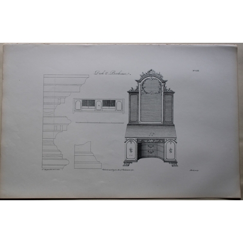 8536 - Thomas Chippendale - 3 engravings of Desks & Bookcases 1762.

These copperplate engravings are from ... 