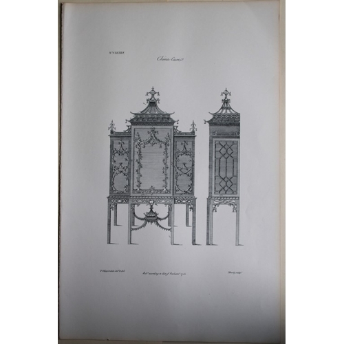 8540 - Thomas Chippendale - 4 engravings of China Cases 1762.

These copperplate engravings are from the th... 