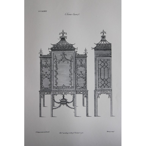 8540 - Thomas Chippendale - 4 engravings of China Cases 1762.

These copperplate engravings are from the th... 