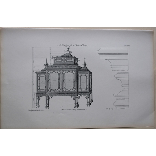 8540 - Thomas Chippendale - 4 engravings of China Cases 1762.

These copperplate engravings are from the th... 