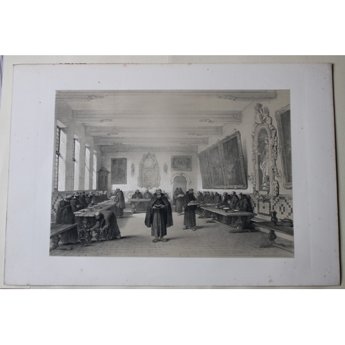 8546 - Haghe & Day - 2 lithographs of Bruges, Belgium 1840.

These two lithographs of the Hall of Justice o... 