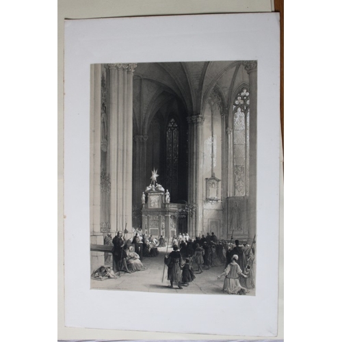 8548 - Haghe & Day - 2 lithographs of Munich & Cologne 1840.

These two lithographs of the  Tomb of the Emp... 