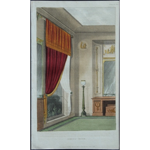 8600 - R Ackermann - 2 engravings of dining rooms 1816.

These original hand coloured aquatint engravings a... 