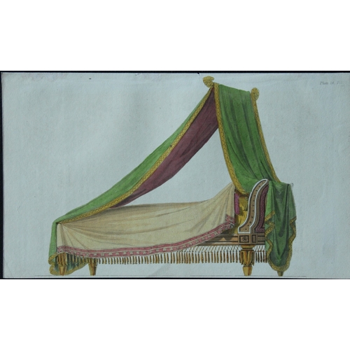 8601 - R Ackermann - 2 engravings of small beds 1816.

These original hand coloured aquatint engravings are... 