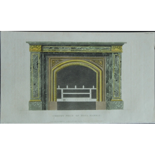 8602 - R Ackermann - 2 engravings of fireplaces 1816.

These original hand coloured aquatint engravings are... 