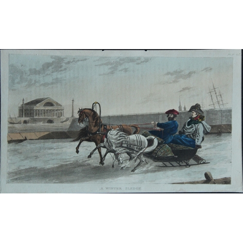 8608 - R Ackermann - 2 engravings of Winter sledges 1816.

These original hand coloured aquatint engravings... 