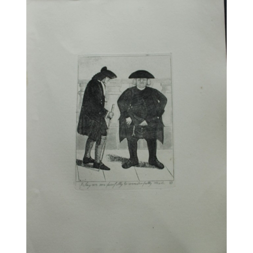 8664 - John Kay - 3 etchings of Scottish characters 1877.

These engravings are from A Series of Original P... 