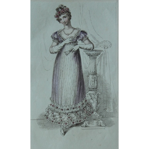 8689 - R Ackermann - 2 engravings of Ball Dresses 1816.

These original hand coloured aquatint engravings a... 