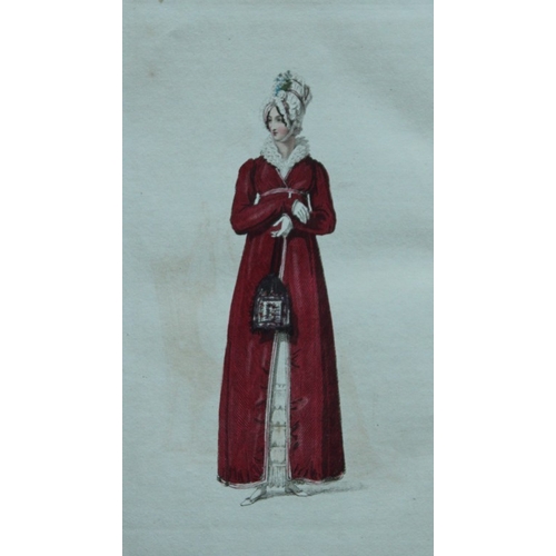 8693 - R Ackermann - 2 engravings of Promenade Dresses 1816.

These original hand coloured aquatint engravi... 