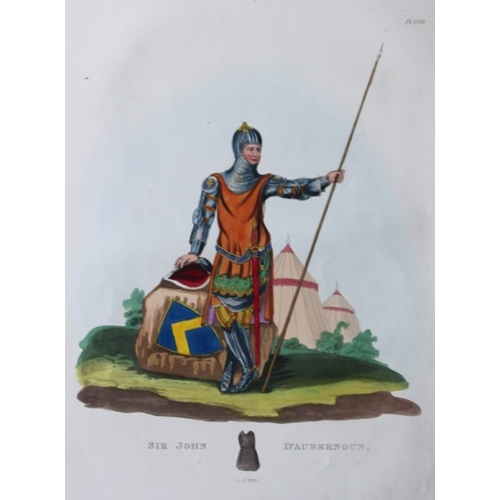 8712 - Samuel Meyrick - Sir John D'Aubernoun 1842.

This superb hand-coloured engraving of Sir john D'Auber... 