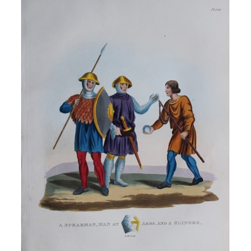 8728 - Samuel Meyrick -A Spearman, Mat at Arms and a Slinger 1842.

This superb hand-coloured engraving of ... 