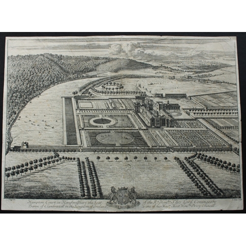 8904 - J Kip - Engraving of Hampton Court 1709.

This copperplate engraving of Hampton Court in Herefordshi... 