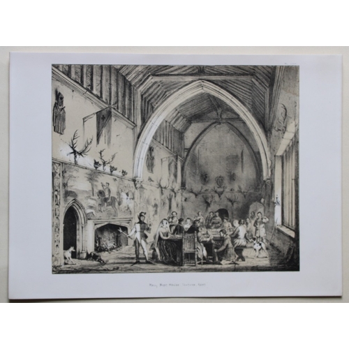 8905 - Nash J - 2 lithographs of the Moat House, Ightham, Kent  1869.

These two lithographs of  The Chapel... 