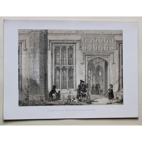 8909 - Nash J - 2 lithographs of Sutton Place, Surrey  1869.

These two lithographs of  Sutton Place, Surre... 