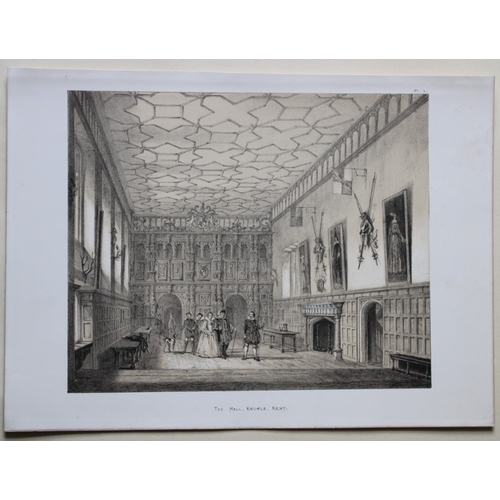 8910 - Nash J - 2 lithographs of Knowle, Kent 1869.

These two lithographs of  The Hall and The Cartoon Gal... 