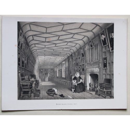 8911 - Nash J - 2 lithographs of Knowle, Kent 1869.

These two lithographs of  The Gallery over the Hall an... 