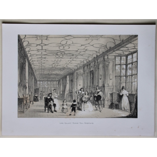 8913 - Nash J - 2 lithographs of Haddon Hall, Derbyshire  1869.

These two lithographs of  The Bay Window a... 