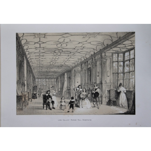 8913 - Nash J - 2 lithographs of Haddon Hall, Derbyshire  1869.

These two lithographs of  The Bay Window a... 