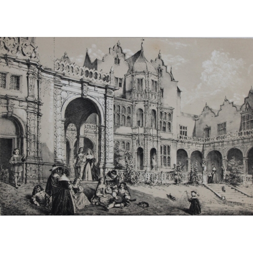 8915 - Nash J - 2 lithographs of Holland House, Kensington 1869.

These two lithographs of  Holland House, ... 