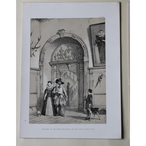 8915 - Nash J - 2 lithographs of Holland House, Kensington 1869.

These two lithographs of  Holland House, ... 