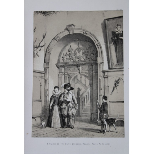 8915 - Nash J - 2 lithographs of Holland House, Kensington 1869.

These two lithographs of  Holland House, ... 