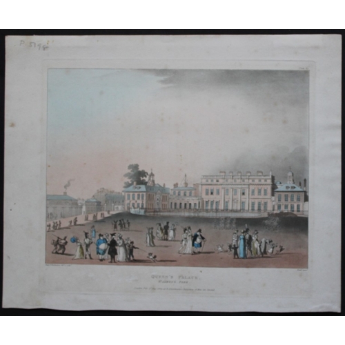 8944 - Rowlandson and Pugin - Queen’s Palace, St James’s Park 1808..

This hand-coloured aquatint of the Qu... 