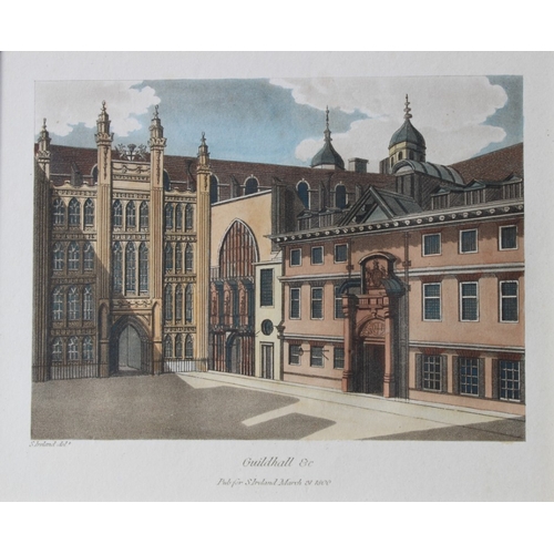 8952 - Samuel Ireland - aqautint of the Guildhall, London 1800.

This bistre aquatint etching is from Pictu... 