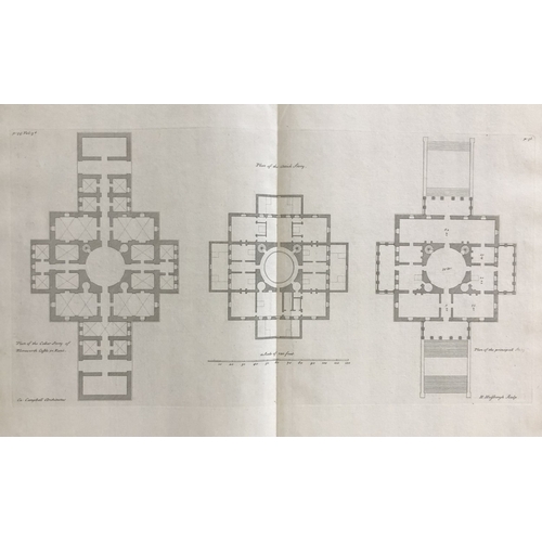 8957 - Colen Campbell - Plan of Mereworth Castle, Kent 1725.

This double page copper engraving of the Plan... 