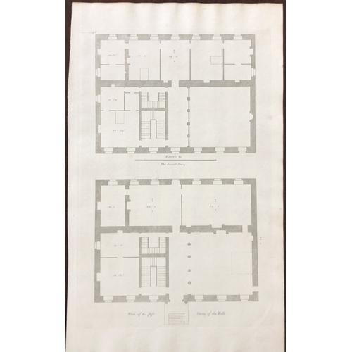 8958 - Colen Campbell - Plan of the Rolls, Chancery Lane, London 1725.

This copper engraving of the Plan o... 