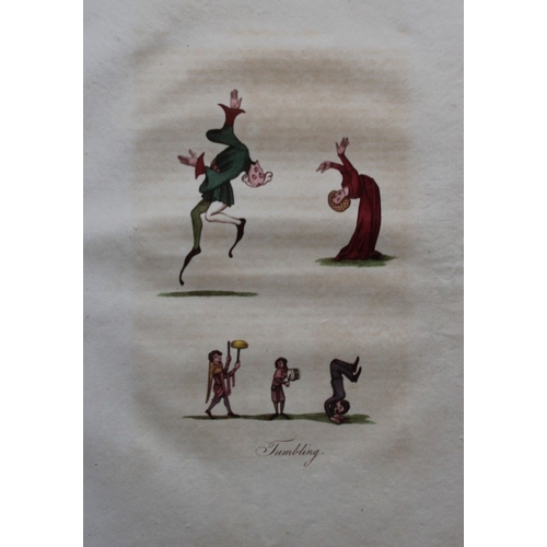 8474 - Joseph Strutt - 4 prints of Dancing & Tumbling 1801.

These beautifully hand-coloured engraved plate... 