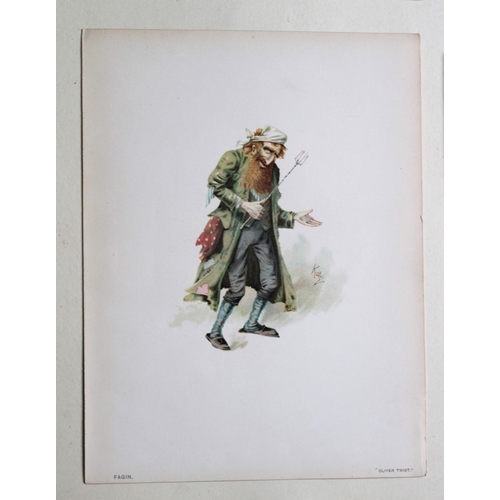 8494 - Clayton Clarke (Kyd) - 4 prints of Dickens characters 1892.

These prints  of Fagin, Job Trotter, Jo... 